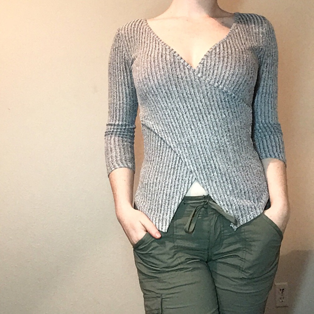 charlotte russe wrap knit